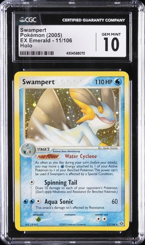 Swampert graded CGC 10 for sale on eBay