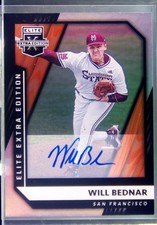2021 Panini Elite Extra Edition Will Bednar Auto #14 Giants Signatures