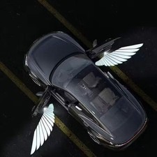 1 Pair Angel Wings Auto Wireless Welcome Lamp Car Led Door Light Projectors Logo