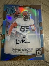 2017 Panini Donruss Optic David Njoku Bronze Rated Rookie Auto 164