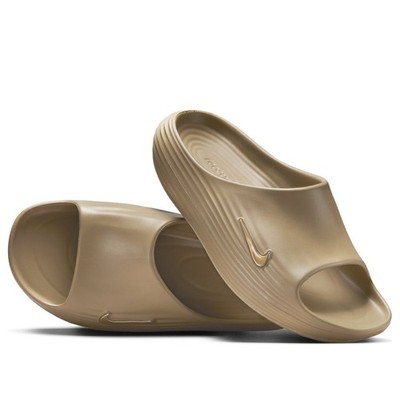 NEW Men's Size 14 Nike ReactX Rejuven8 Slides Sandals Khaki Tan