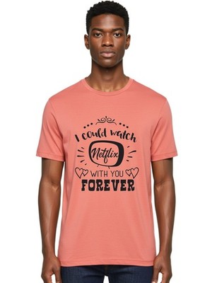 Netflix-Forever Mens Graphic Tee, 100% Cotton, Casual Summer Wear