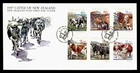 DR WHO 1997 NEW ZEALAND FDC CATTLE COMBO $1.80 M72230