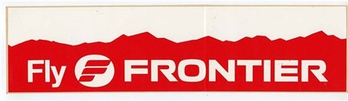 Fly Frontier Airlines Bumper Sticker