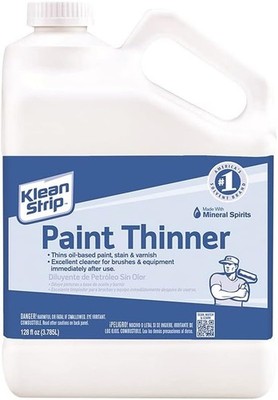 WM BARR Klean Strip Paint Thinner 1 Gallon - Solvent for DIY & Pro Use