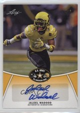 2014 Leaf US Army All-American Bowl Yellow /5 Jaleel Wadood #BA-JW1 Auto nd3