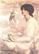 The Daydream, 1872-1878,Dante G Rossetti,A2 Print
