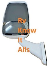 714183 Velvac Rv White Driver Side Non-powered Mirror