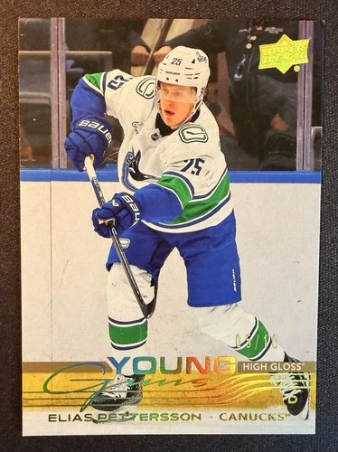 25-26 UPPER DECK YOUNG GUNS HIGH GLOSS ELIAS PETTERSSON #223 05/10