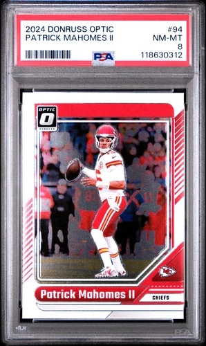 2024 PANINI DONRUSS OPTIC #94 PATRICK MAHOMES II PSA 8
