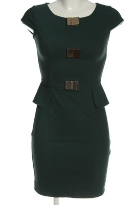 AMN Minikleid Damen Kleid Gr. DE 34 grün Business-Look