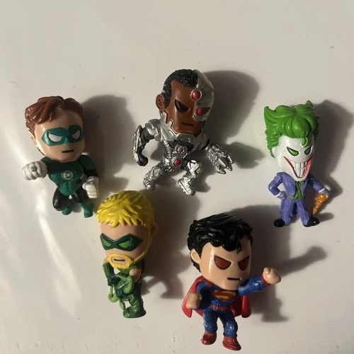 DC Funko Mystery Minis Lot (5) Superman Green Lantern Arrow Cyborg Joker
