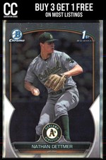 2023 Bowman 1st Draft #BDC-146 Nathan Dettmer Chrome Oakland Athletics