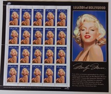 Marylin Monroe Stamp Sheet 32