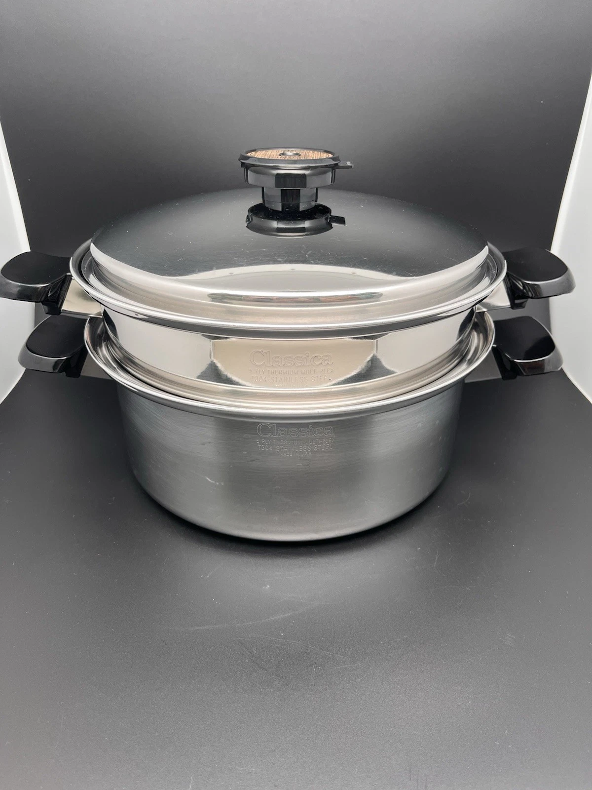 3 Pc Classica Temp.tone Cookware Thermium Multi-Plex T304 Stainless Steel USA
Opens in a new window 