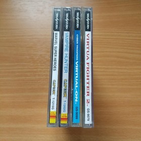 Sega Saturn Lot of 4 Game Marvel Super Heroes Vampire Hunter Virtua Fighter 2 SS