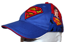 SUPERMAN CHILDRENS ADJUSTABLE HAT EMBROIDERED LOGO SUPER MAN DC COMICS KIDS CAP