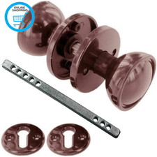 Rim Door Knob |Victorian Style Brown Knobs for Sheds & Garages 50Mm 1 Set