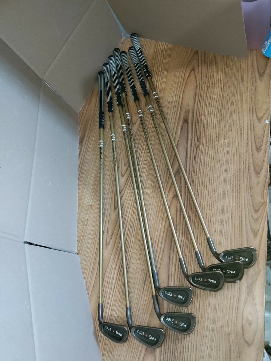 Ping eye 2 Copper Beryllium Red Dot Irons. Rare 3-6 8-9 Wedge (7  