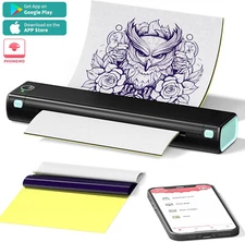 Phomemo M08F Bluetooth Wireless A4 Printer Brother PJ-722 PJ-763 Matrices Tattoo