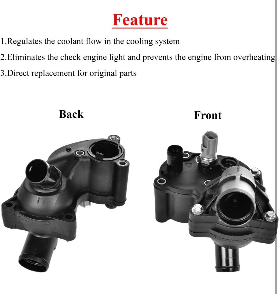 Aluminum Thermostat Housing Water Neck For Mopar Chrysler Dodge 440 383 Engines - Part 114-1004