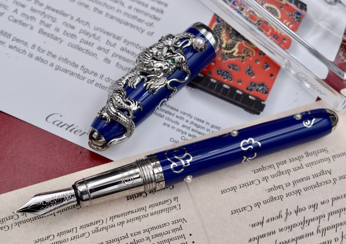 Artisan Tigereye Dragon Pen