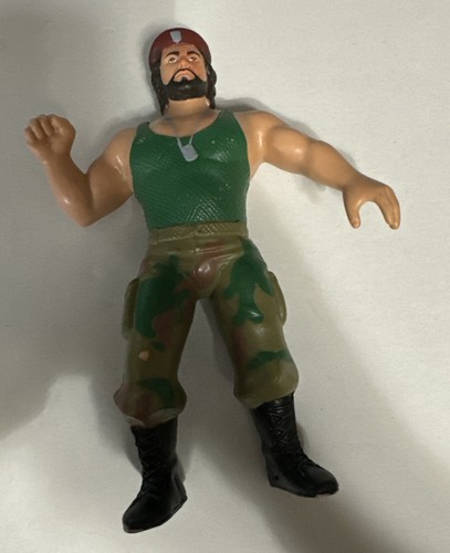LJN WWF Rare Bearded Corporal Kirchner Figure Vari...