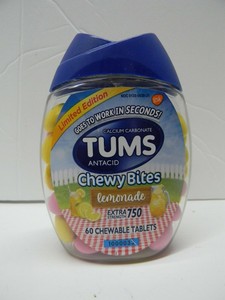Tums Chewy Bites Lemonade Extra Strength Antacid 60 Chewable </span> (307661185375)