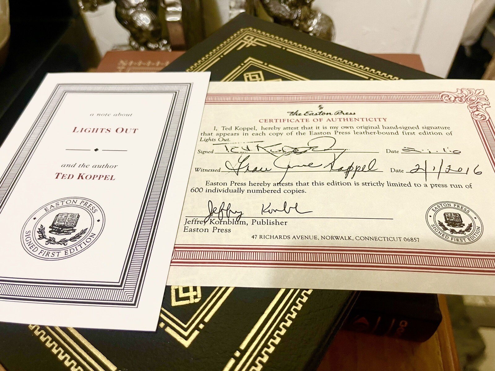 1st,signed by author,Lights OutA Cyberattack,A Nat.. by Ted Koppel