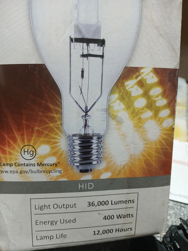 Sunlite 03663-SU MH400/U/MOG M59 Metal Halide Lamp 400W Mogul Base (E39) 36000lm - Image 3 of 4