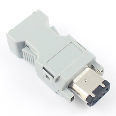 1Pcs Firewire IEEE 1394 Female 6 Pin Position   Plug Connector For Cable #E6
