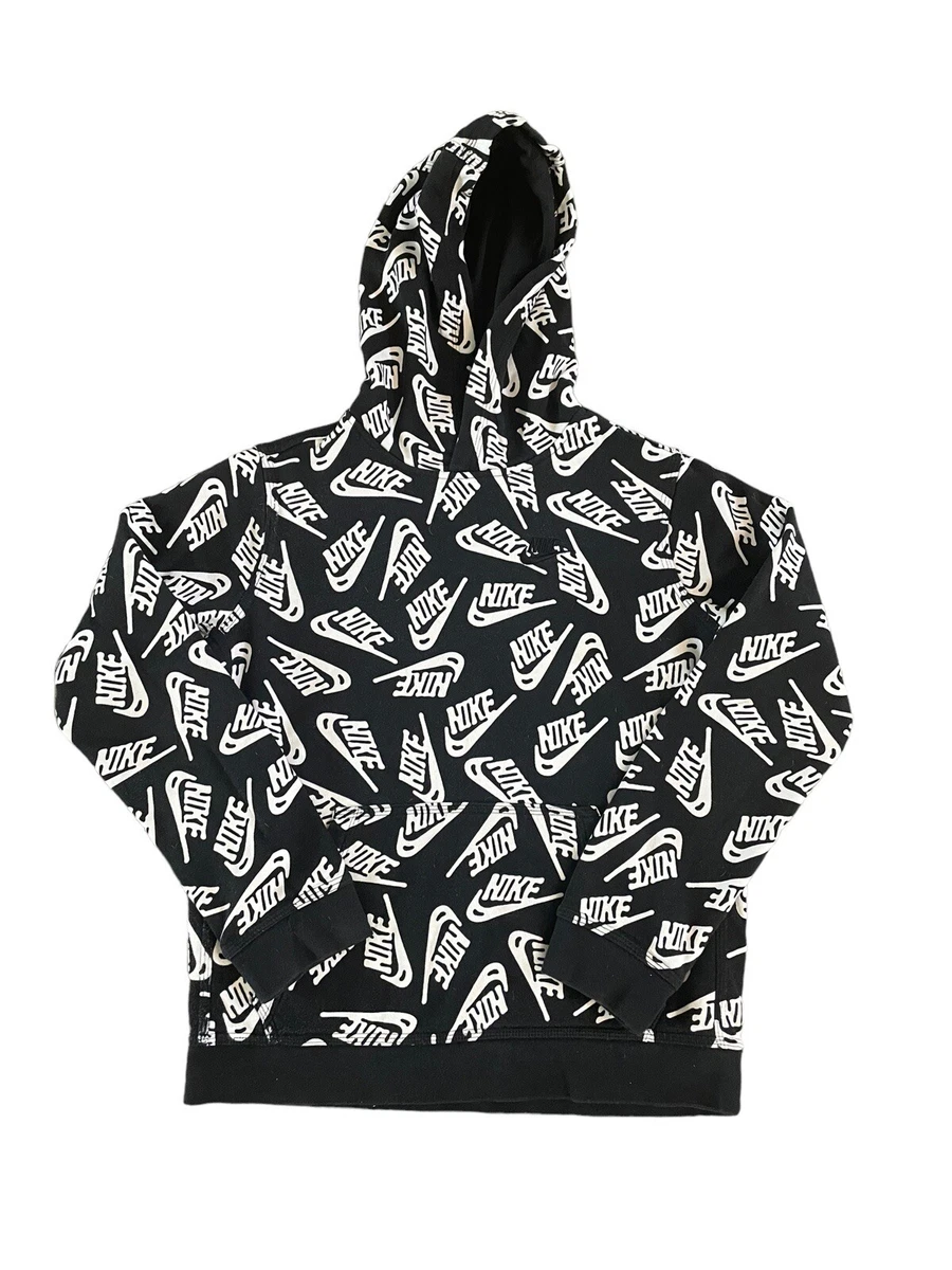 Nike swoosh print hoodie new arrivals