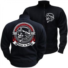 Herren Jacke ohne Kapuze Sweatjacke Motorrad Sprüche Motive für männer Biker