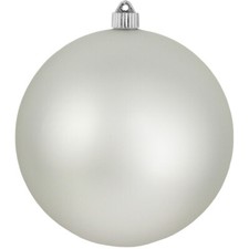 200mm Matte Dove Gray Ball Ornament
