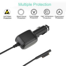 45W 3A Car Cigar Charger Power Adapter Microsoft Surface Pro 4/5/6/7/8Book/Go1/2