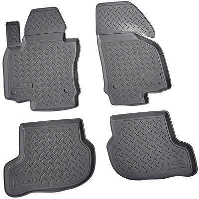 3D Gummi Fussmatten passend für VW Golf V + VI | BJ 2003 - 2012 | mit Rand