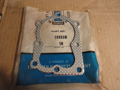ONE NEW GENUINE TECUMSEH CYLINDER HEAD GASKET (METAL) 29953B FREE SHIPPING