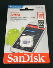 SanDisk MicroSDXC UHS-I Card 128GB TF Class 10 for Smartphones Tablets D1