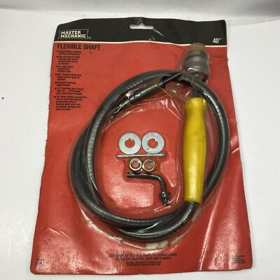Vintage 40  Master Mechanic 3/8  Hand Drill Flexible Shaft Attachment NOS