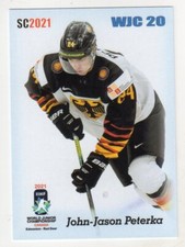 2020/21 JOHN-JASON PETERKA SC2021 WJC 20 BLUE ROOKIE #13/15 #GER-24 GERMANY!  nc