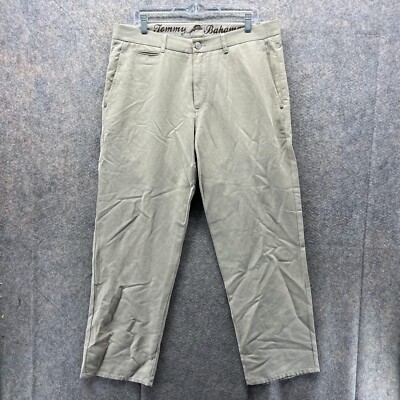Tommy Bahama Pants Men 35x30 Adult Khaki Chino Flat Front Tan