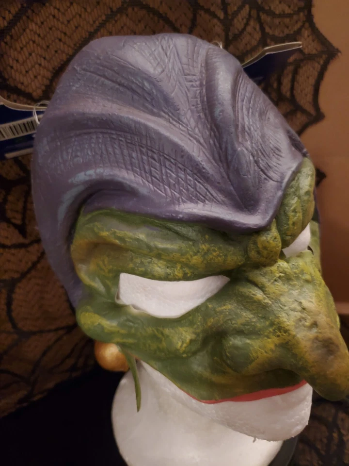 Jokester Chinless Halloween Mask Rubies Costume New 2011 Mardi Gra Jester Party - Image 3 of 4