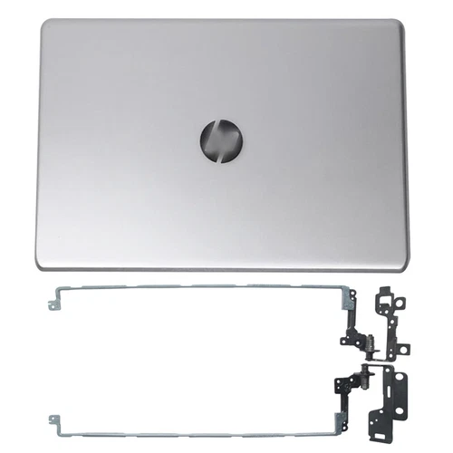 New for HP 17-BS 17-AK 17AY Silver LCD Back Cover+Hinges 926482-001 933291-001