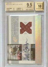 2005 SPX ALEX SMITH AUTOGRAPH #222 ROOKIE JERSEY BGS 9.5  AUTO SN /250