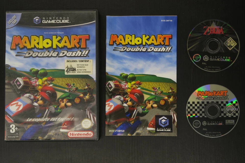 Mario Kart Double Dash + Zelda Collector's Edition Gamecube PAL FRA Pack - Photo 2/3