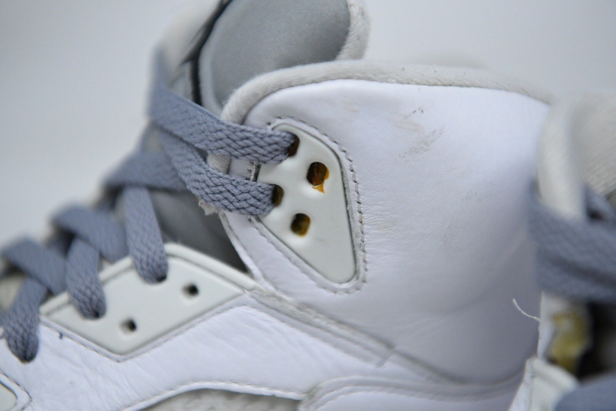 Nike Air Jordan 5 Retro 'Metallic White' 2015 136027-130 Mens 10.5