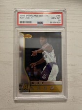 1996-97 Bowman's Best #R5 Ray Allen PSA 10 RC HOF Rookie Milwaukee Bucks
