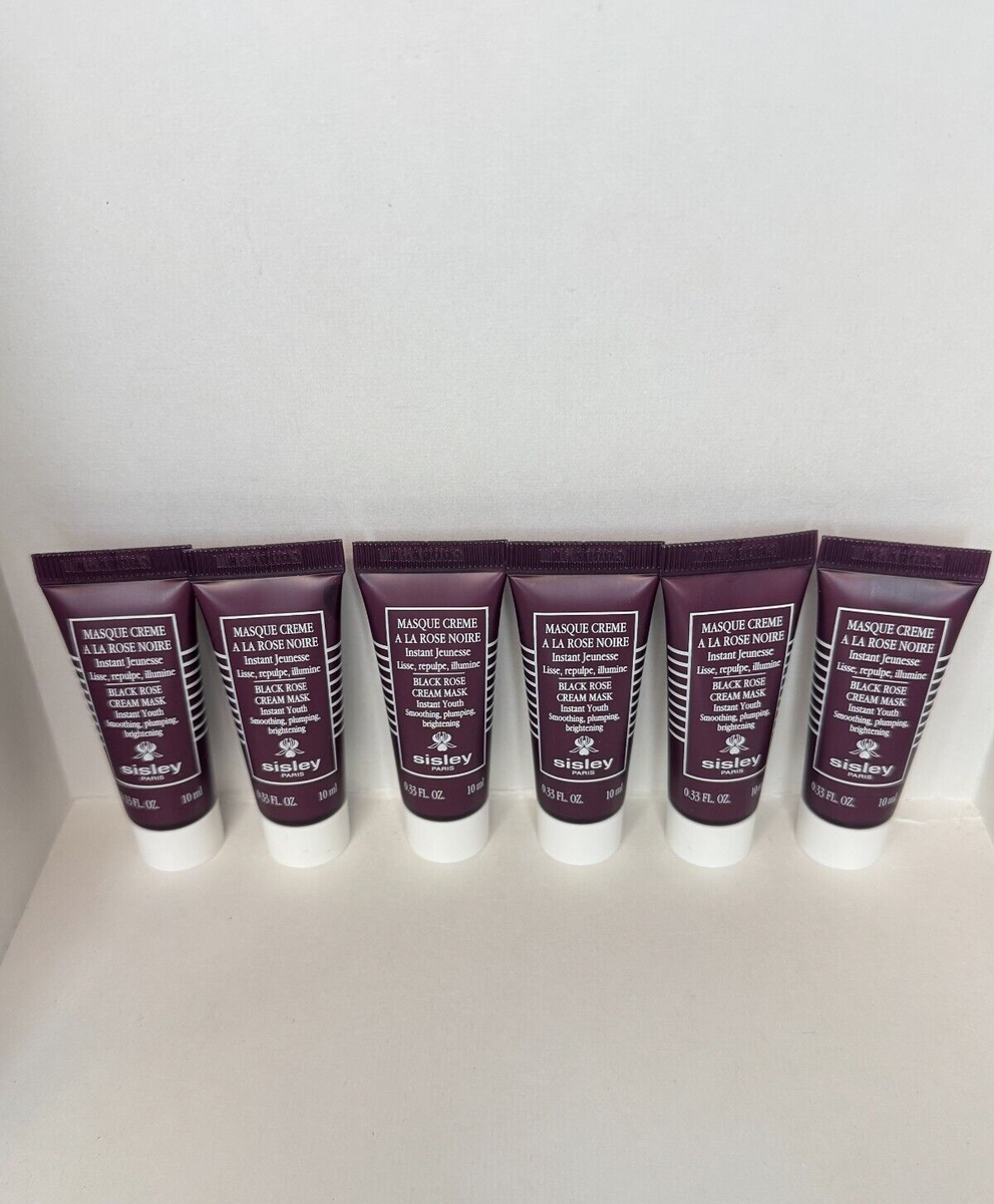 6 X Sisley Black Rose Cream Mask Travel Size 10ml/.33oz TOTAL: 60