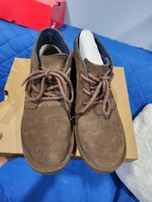 NEW UGG NEUMEL II GRAPHIC CLASSIC SHEEPSKIN WOOL Size 4 CHUKKA SUEDE BOOT