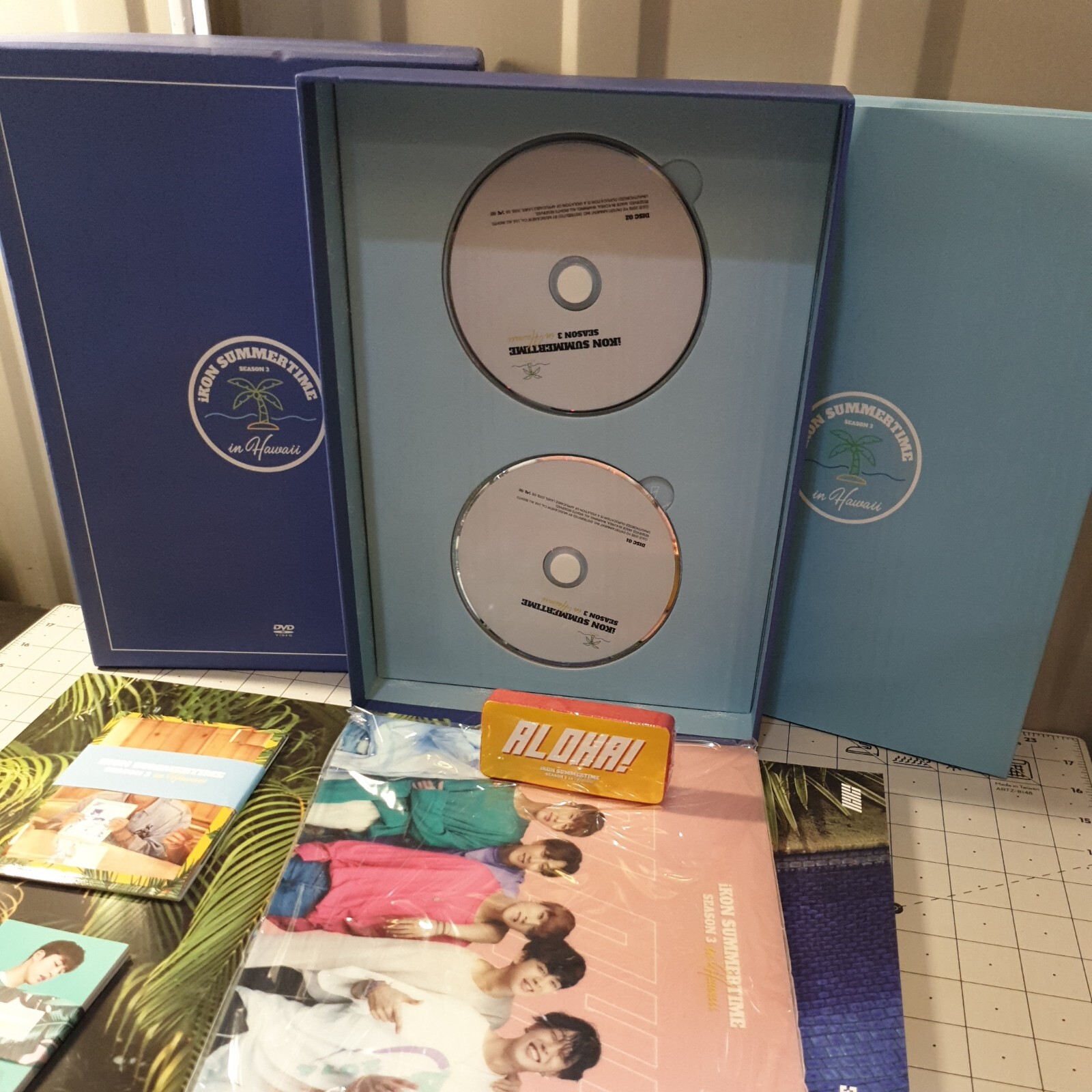 iKon Summertime Season 3 in Hawaii DVD Photobook Photocard Stickers